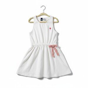 E Land Terrycloth Swimsuit Cover Up Kids Size 4 White Swim Beach Vacation Travel